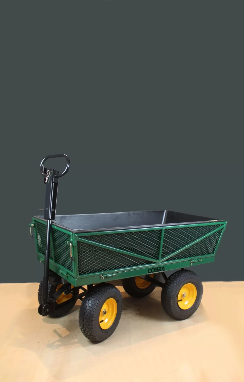 Cobra GCT300MP 300kg Tipping Garden Trolley with Drop Down Sides